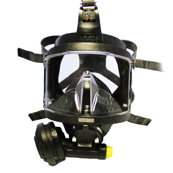 Полнолицевая маска - INTERSPIRO DIVATOR Full Face Mask safety pressure breating, BLACK